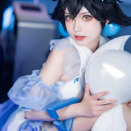 モバイル向け中国風武侠系RPG『天地劫』×外星人電解質コラボ：鹿昭依／モデル：六二二、撮影：网管菌