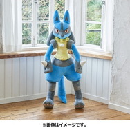 ぬいぐるみ 等身大ルカリオ ポケモン』高さ約120cmの「ぬいぐるみ 等身大ルカリオ」登場