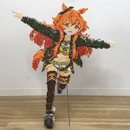 「4,000本の綿棒」で作られた『ウマ娘』マヤノトップガンが大迫力!綿棒アーティストの力作に「いいね」1.5万超え