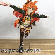 「4,000本の綿棒」で作られた『ウマ娘』マヤノトップガンが大迫力!綿棒アーティストの力作に「いいね」1.5万超え