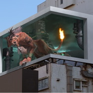 『FF7 リメイク』表参道ヒットビジョンに「レッドXIII」登場！大迫力の“巨大3D映像”公開中