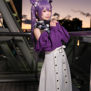 刻晴（制服バージョン）『原神』／モデル：逢坂ゆゆ、撮影：tama