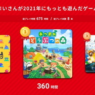 2021年の“スイッチ総プレイ履歴”をチェック!1年を振り返る「My Nintendo Switch History 2021」公開
