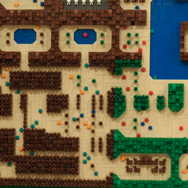 ハイラルが目の前に！初代『ゼルダの伝説』のマップがレゴブロックで再現される―製作期間は約4か月