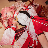 原神 八重神子 コスプレ 三分妄想 原神 コスプレ 八重神子 やえみこ 衣装 リニューアル