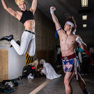 二階堂紅丸、ジョー・ヒガシ『ザ・キング・オブ・ファイターズ』／モデル：AKIHITO、デレゴリ、撮影：乃木章