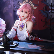 八重神子『原神』／モデル：大肉丸Amiee