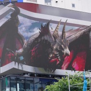 『モンハンライズ:サンブレイク』新宿に「メル・ゼナ」出現!今にも狩りたくなる、大迫力の3D立体映像