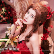FF7 エアリス　コスプレ一式 FF7 エアリス となコスにて エアリスのあざとい感じ💐 #コスプレ