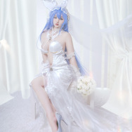 ニュージャージー（ケッコン衣装「スノーブライドラブ」）『アズールレーン』／モデル：Ruby蘸酱美美