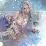 中国MMORPG『逆水寒』（スキン「灵珠饮月」）／モデル：走路摇ZLY