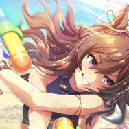 『ウマ娘』あの2人がついに脱いだ！水着ゴルシ、ナカヤマフェスタの“頭部”に熱い視線