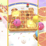 スイッチ『カービィのグルメフェス』配信開始―お菓子の世界で食いしんぼうバトル、いっぱい食べた人が勝ち！