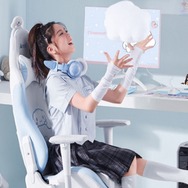 シナモンとキティのゲーミングチェアが汚れにくくなって新登場！雲の形のランバーサポートやリボン型のベッドレストがキュート