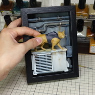 無いなら作っちゃえ！『Stray』猫ちゃんが可愛いすぎて壁掛けヴィネット作ってみた－塗装・完成編