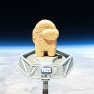 『Among Us』クルー型のチキンナゲットが宇宙に行く！高度3万2千メートルに到達