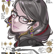 「ベヨネッタ」は、肩出しニット&ジーンズな“私服姿”もスタイリッシュ！情報たっぷりなデザイン画が読むだけで面白い