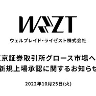 日本初、eスポーツ専門会社の上場承認―「ウェルプレイド・ライゼスト」東証グロース市場へ新規上場を発表