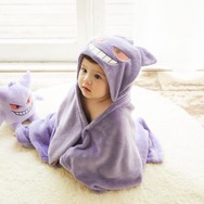 ふんわりやわらかい「ゲンガー」に包まれる！巾着袋フード付きバスタオルが「可愛い」と大評判