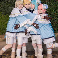 姫宮桃李、白鳥藍良、紫之創、春川宙『あんさんぶるスターズ！！』／モデル：木下、もず、あさよし、はんぺん、撮影：tama