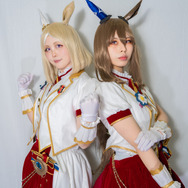 ナリタトップロード、アドマイヤベガ『ウマ娘 プリティーダービー』／モデル：KAI、栗原アル、撮影：乃木章