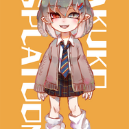 洛洛子さんが描いたスプラトゥーンタッチの自画像