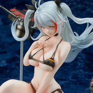 舌ペロな“小悪魔笑顔”にキュン!『アズレン』水着衣装の「プリンツ・オイゲン」フィギュア再販、予約受付中