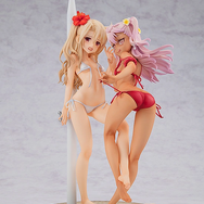 水着の紐が解けて焦るイリヤに、迫るクロエ！『プリズマ☆イリヤ』“魔力供給”フィギュア、3月8日21時の予約受付終了が迫る