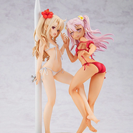 水着の紐が解けて焦るイリヤに、迫るクロエ！『プリズマ☆イリヤ』“魔力供給”フィギュア、3月8日21時の予約受付終了が迫る