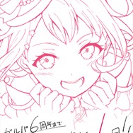 『ガルパ』アートディレクターを担当する信澤収氏が6周年を記念カウントダウンイラストを投稿！線画からボーカル7人がフルカラーでそろう