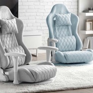 ゲーミング座椅子だって、可愛くしたい!部屋のインテリアに馴染みやすい、3色のペールトーンカラーが上品な雰囲気を演出