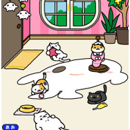 大人気アプリ『ねこあつめ』が、中京テレビのデータ放送コンテンツとコラボ！ゴハン&グッズを設置すると、いろんな“ねこ”が集まってくる