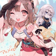 さく之輔氏による「ライザ」と「リラ」※画像はアニメ『ライザのアトリエ』公式Twitterより引用。