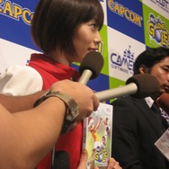 【CAPCOM Wii&DS新作タイトル発表会】井上和香さん囲み取材
