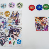 【カルデアキッチン】ステッカー4種、オリジナルクリアファイル、【会場内配布】缶バッジ4種、カノウさんシール