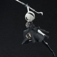 TVアニメ「ニーア オートマタ Ver1.1a」より、「2B」が可動フィギュアに!太ももがチラ見えするハイキックなど躍動感あるポージングを実現
