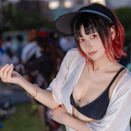コスプレ】「ぶいすぽっ！」如月れん、ビキニにデニムショート