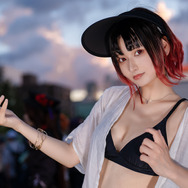 如月れん 夏コミ 水着 コスプレ衣装 フルセット コスプレ】「ぶいすぽっ！」如月れん、ビキニにデニムショート