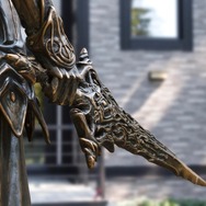 FF14 自キャラ　創作キャラ　10cm FF14』好きが高じて自キャラの等身大ブロンズ像を作成する