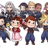 ペコちゃんが、クラウドやエアリスの姿に！ 不二家×『FF7 エバークライシス』コラボの描き下ろしイラストがクセになる可愛さ