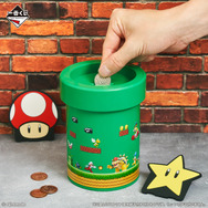 スーパーマリオ」新作一番くじが発売！コイン音が鳴る土管型貯金