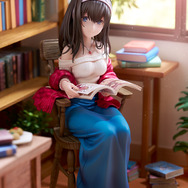 『デレマス』より、大胆なオフショルダーニットを着た「鷺沢文香」が立体化！限定版には表情がよく見える“前髪”と“微笑み顔”パーツなどが付属