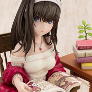 『デレマス』より、大胆なオフショルダーニットを着た「鷺沢文香」が立体化！限定版には表情がよく見える“前髪”と“微笑み顔”パーツなどが付属