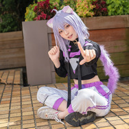 憧れの コスプレ】ホロライブ・猫又おかゆのいたずら猫っぽい表情が コスプレ衣装