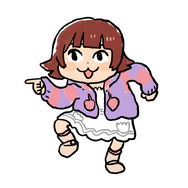 くまみね氏による、仕事猫風の「野々原茜」イラストが可愛い―「ミリアニ」第3話にあわせて、茜ちゃんステッカー“発注ヨシ”!