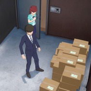 くまみね氏による、仕事猫風の「野々原茜」イラストが可愛い―「ミリアニ」第3話にあわせて、茜ちゃんステッカー“発注ヨシ”!