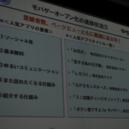 【OGC 2010】100万円/日のアプリも続々登場・・・モバゲータウンAPI