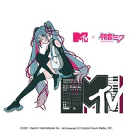 tarou2氏による「初音ミク」×「MTV」コラボアートが立体化！ピンク色のケーブルが巻かれたツインテールがキュート