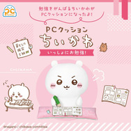 「ちいかわ」といっしょに勉強できるPCクッションが登場!ぬいぐるみはビッグサイズ、アームレストの表面は“草むしり検定”の参考書をデザイン