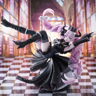 黒の衣装に映える元気いっぱいな“ふともも”！『超探偵事件簿 レインコード』より「死に神ちゃん」が宙を舞っているようなポージングで立体化